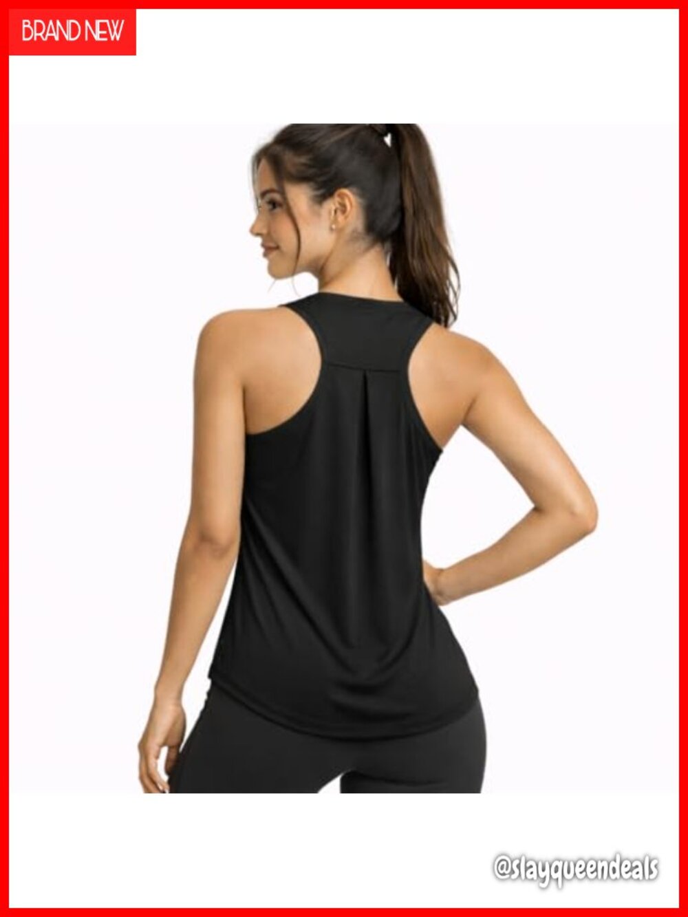 Womens Racerback Athletic Tank Top Lightweight Yoga Running Workout Shirt